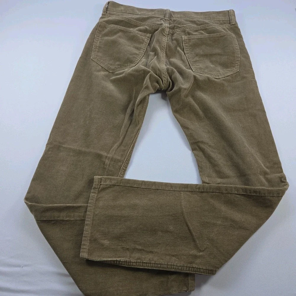 Banana Republic Mens Brown Pima Cotton Corduroy Pants Straight Leg 32x32